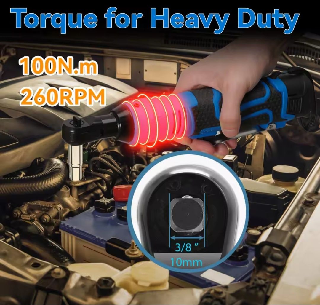 Акумулаторна тресчотка 100Nm, 18V, безчетков мотор!