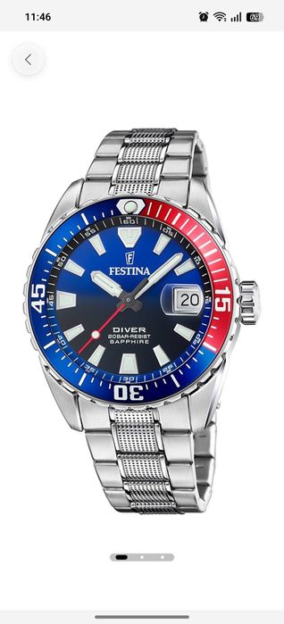 festina 41mm geam safir