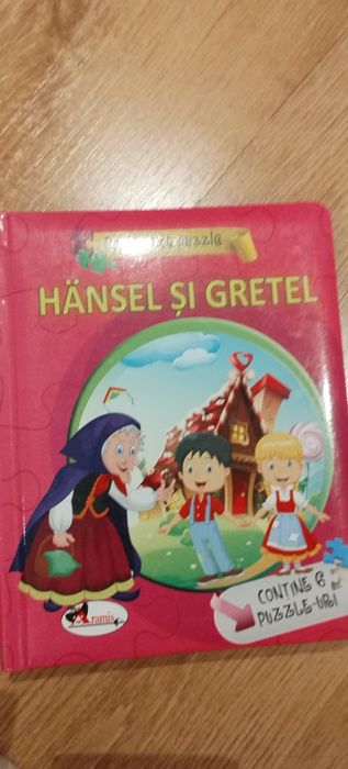 Carte pentru copii, Hansel și gretel cu puzzle