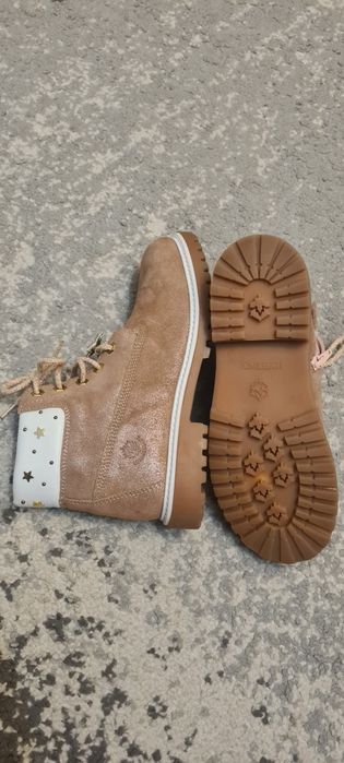 Bocanci piele 38 fete, cu sclipici