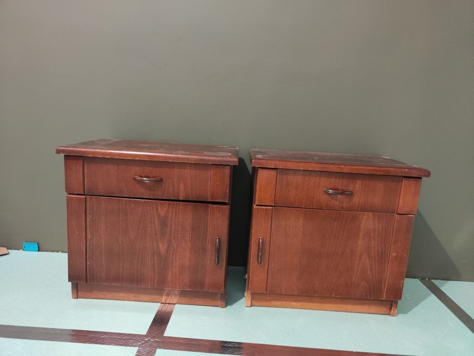 Легло 190х160 без матрак с нощни шкафчета