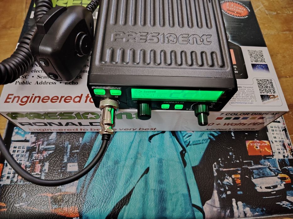 President Ronald radioam. și CB 80W optimiz. nouă cu sigiliu (ofertă)