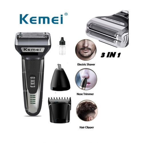 Kemei KM-6558/3 в 1 Машинка за Бръснене/Подстригване/Тример