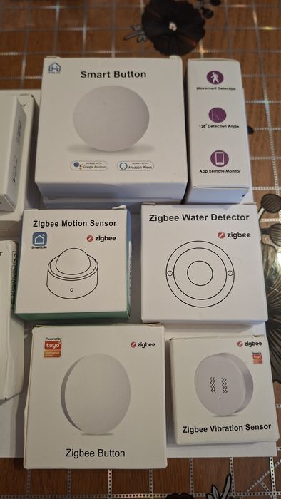 Senzori Zigbee geam/ușă + temperatură/umiditate + pir + inundație ++