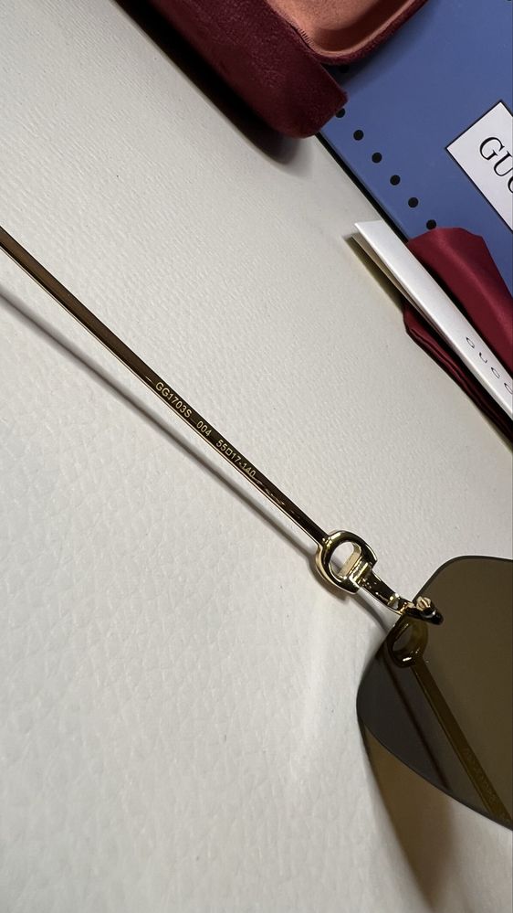 GUCCI GG1703S ochelari de soare rimless rame lentile