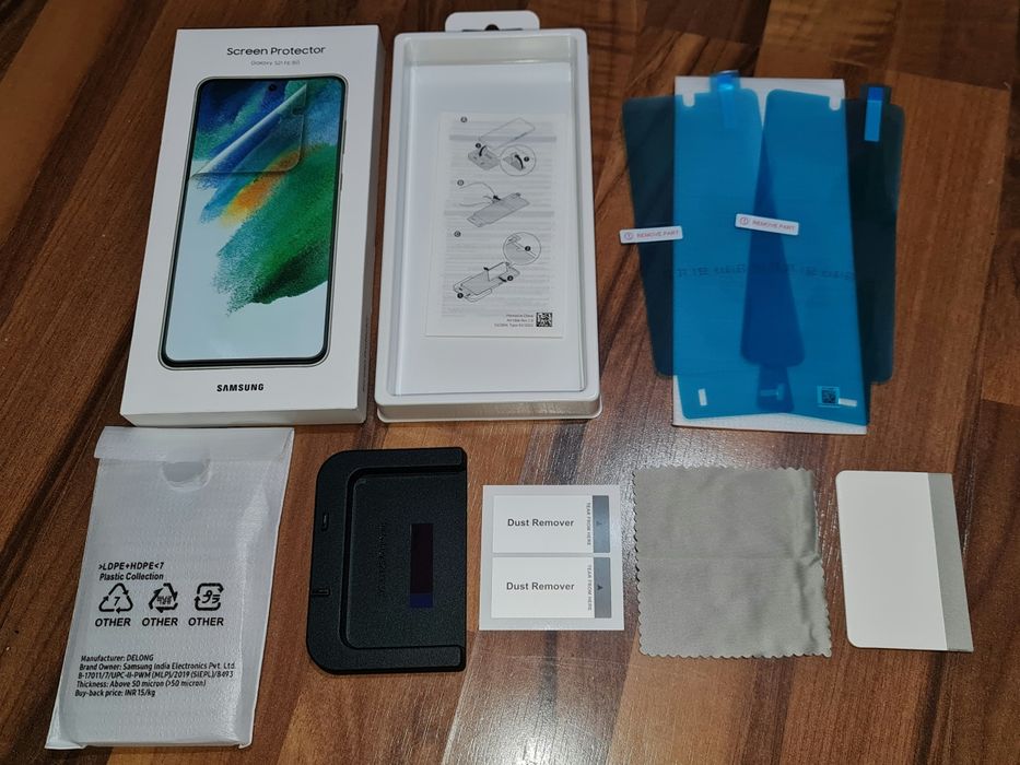 Folie silicon full cover originala Samsung Galaxy S21 FE G990 2 bucati