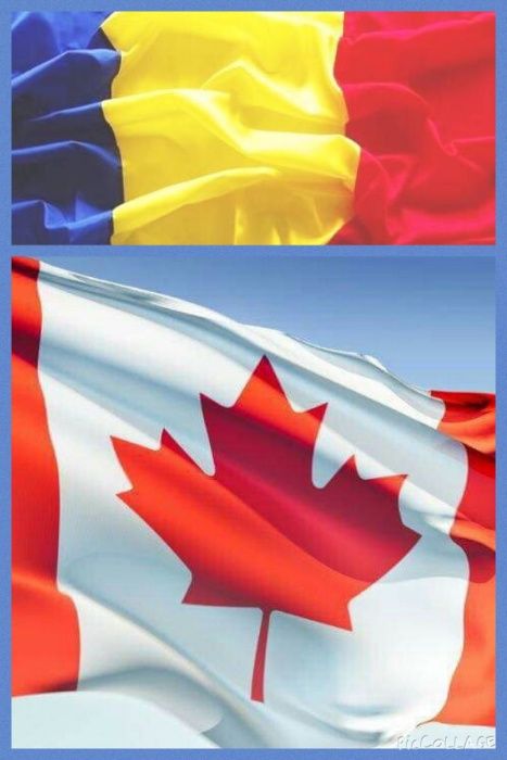 CANADA drapel național 150x90cm NOU steag Canada/ROMANIA colecție