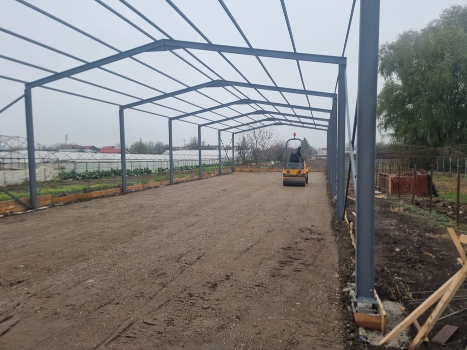 Vand hale metalice structura metalica 23x40 cu stâlpul 4 pentru detali
