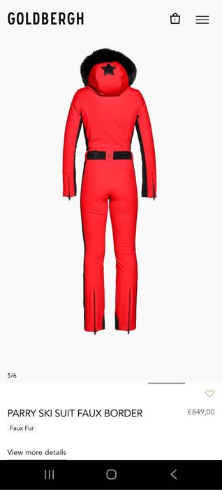 Ски екип Goldbergh червен цял