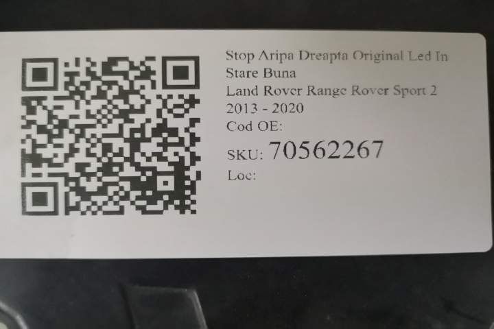 Stop Aripa Dreapta Original Led In Stare Buna Land Rover  Range Rover