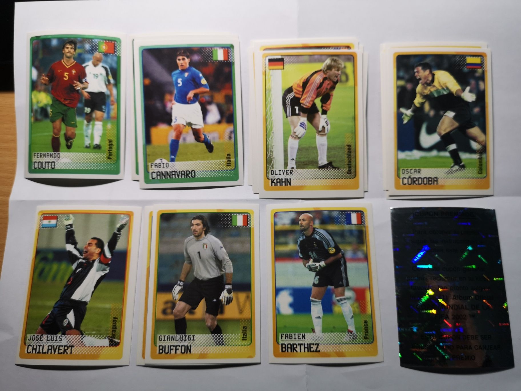 Panini set complet nelipit și Album gol Road to 2002 Korea Japonia