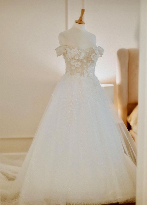 Rochie de mireasă Milla Nova – model Rosalee, mărimea 38, perfecta