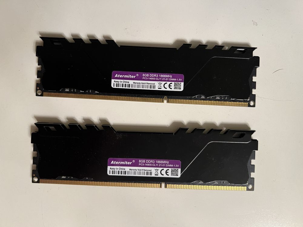 Оперативная память DDR3, 1866Mhz, 16GB (8х2)