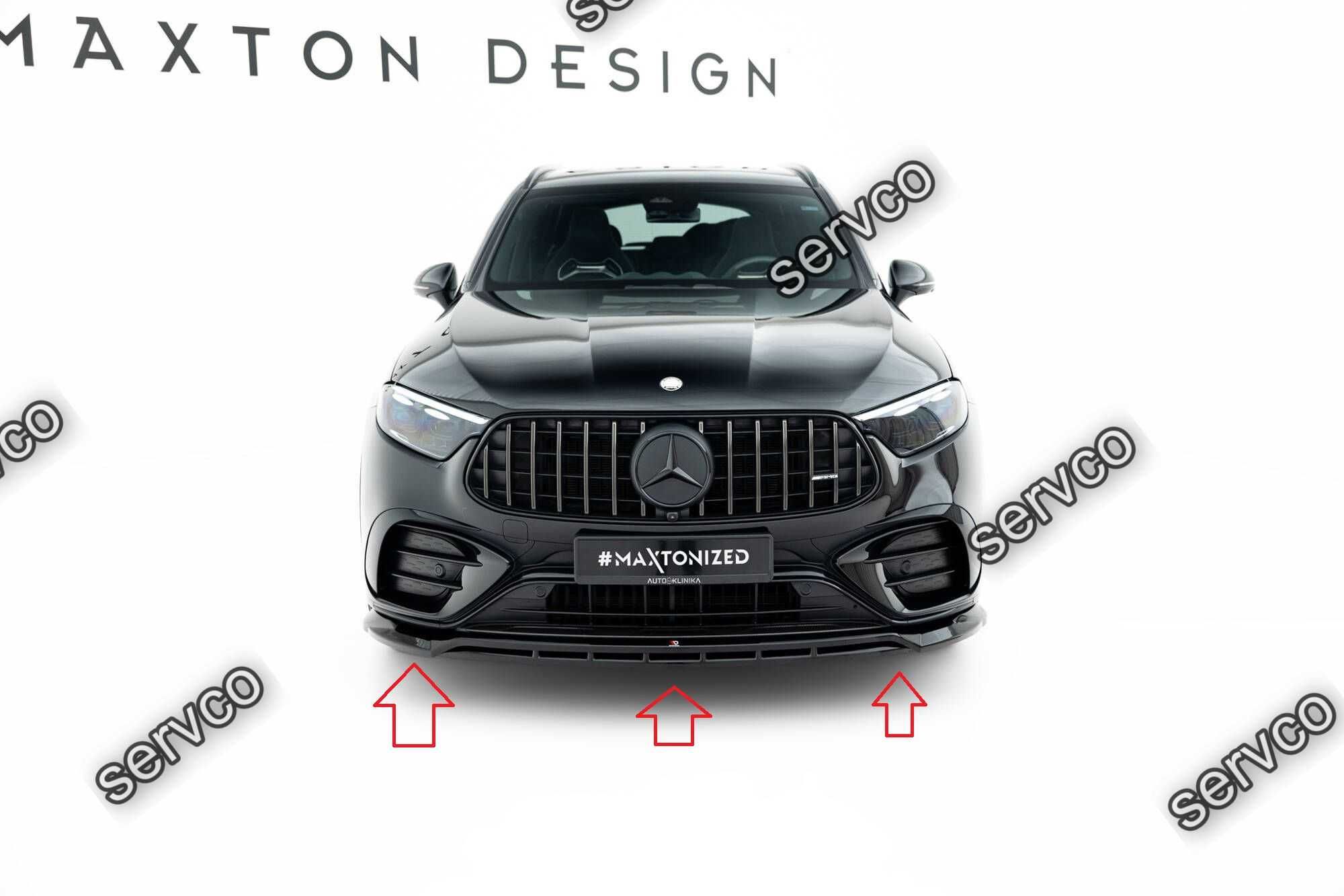 Prelungire bara fata Mercedes GLC X254 43 AMG 2022- v2 Maxton Design