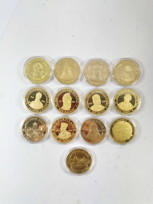 Set Medalii Carol I Cuza Horea Vlad Tepes Traian Decebal Stefan Mare
