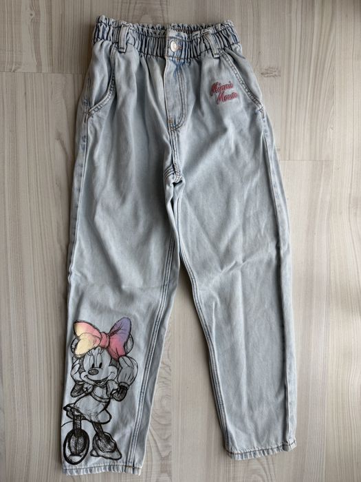 Blugi fete H&M Minnie 128 cm 7-8 ani
