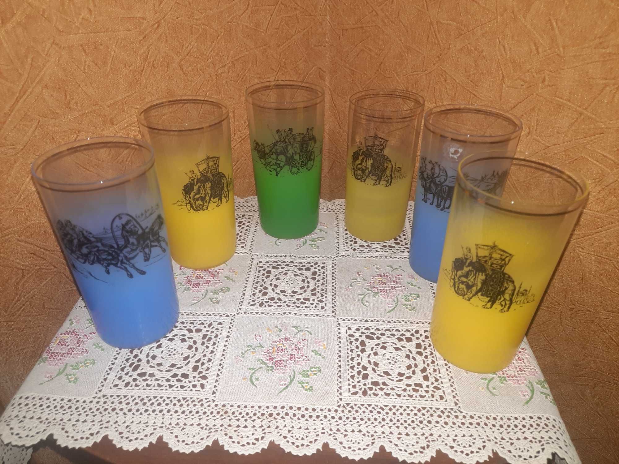 Набор красивых стаканов (фестивальки), Чехословакия