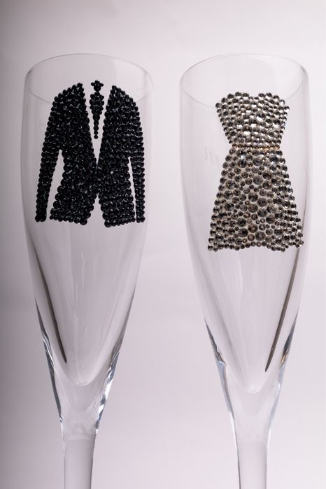 Парные фужеры свадебные