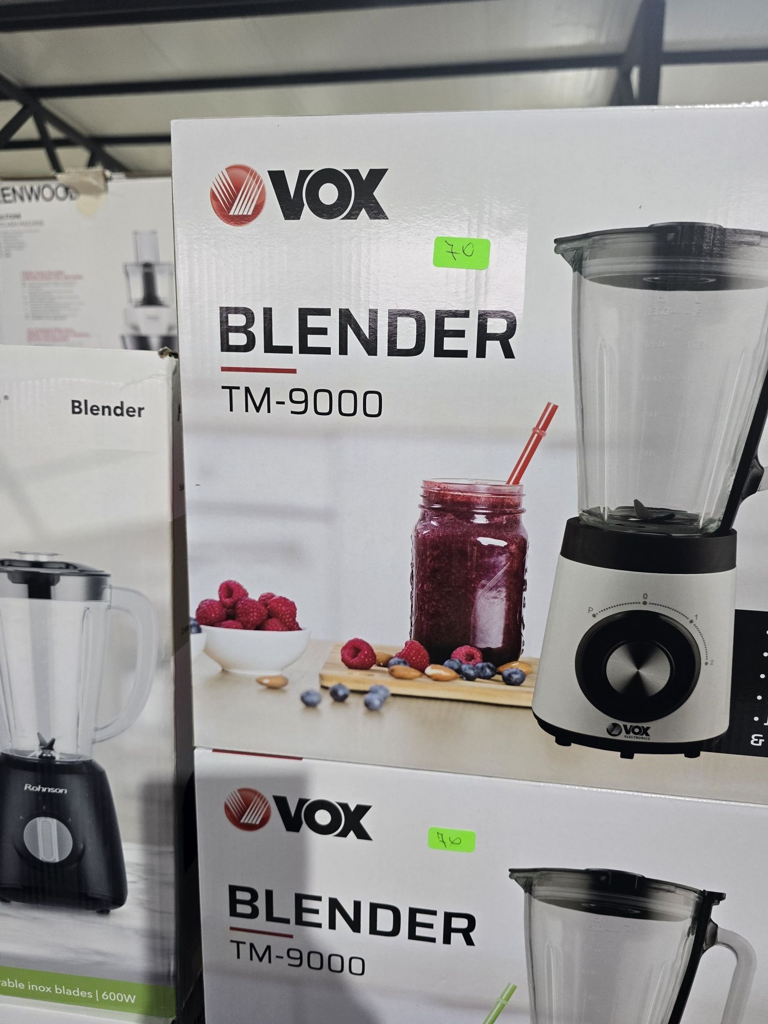 Нов блендер със стъклена кана Vox 1,7 литра  500 вата 8 скорости