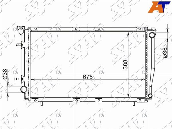 Радиатор Subaru Legacy
