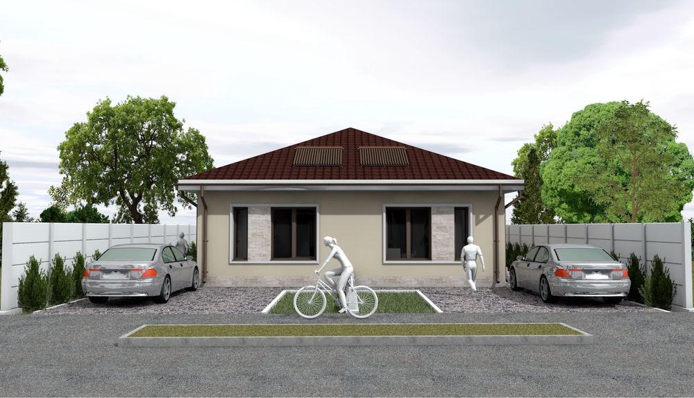 Duplex în Mosnita Noua(sat Albina),parter,pret 105.000€,la cheie!