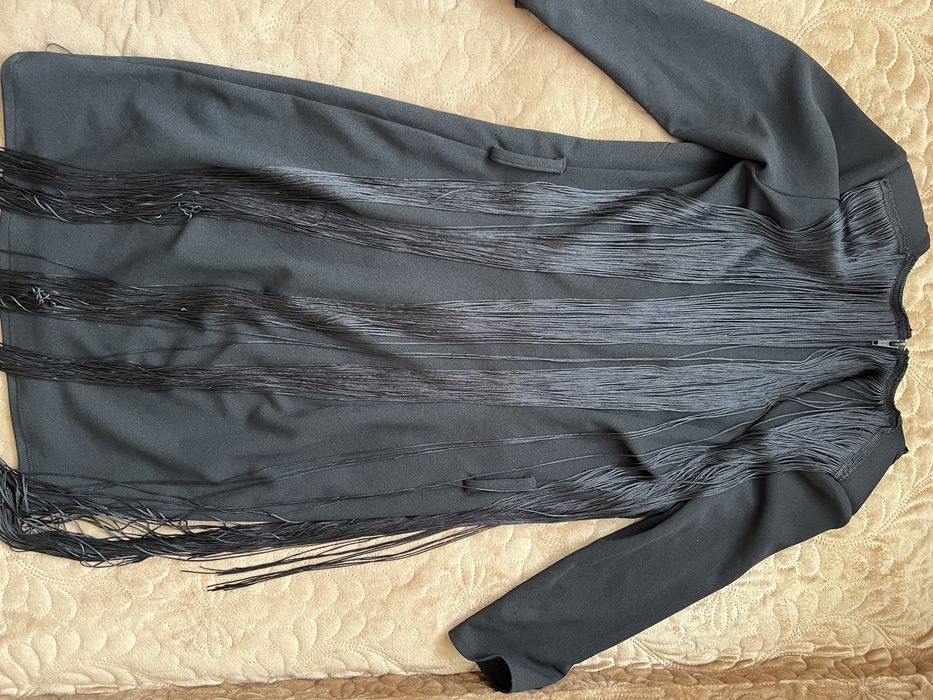 Rochie neagra cu franjuri, bby,marimea 36