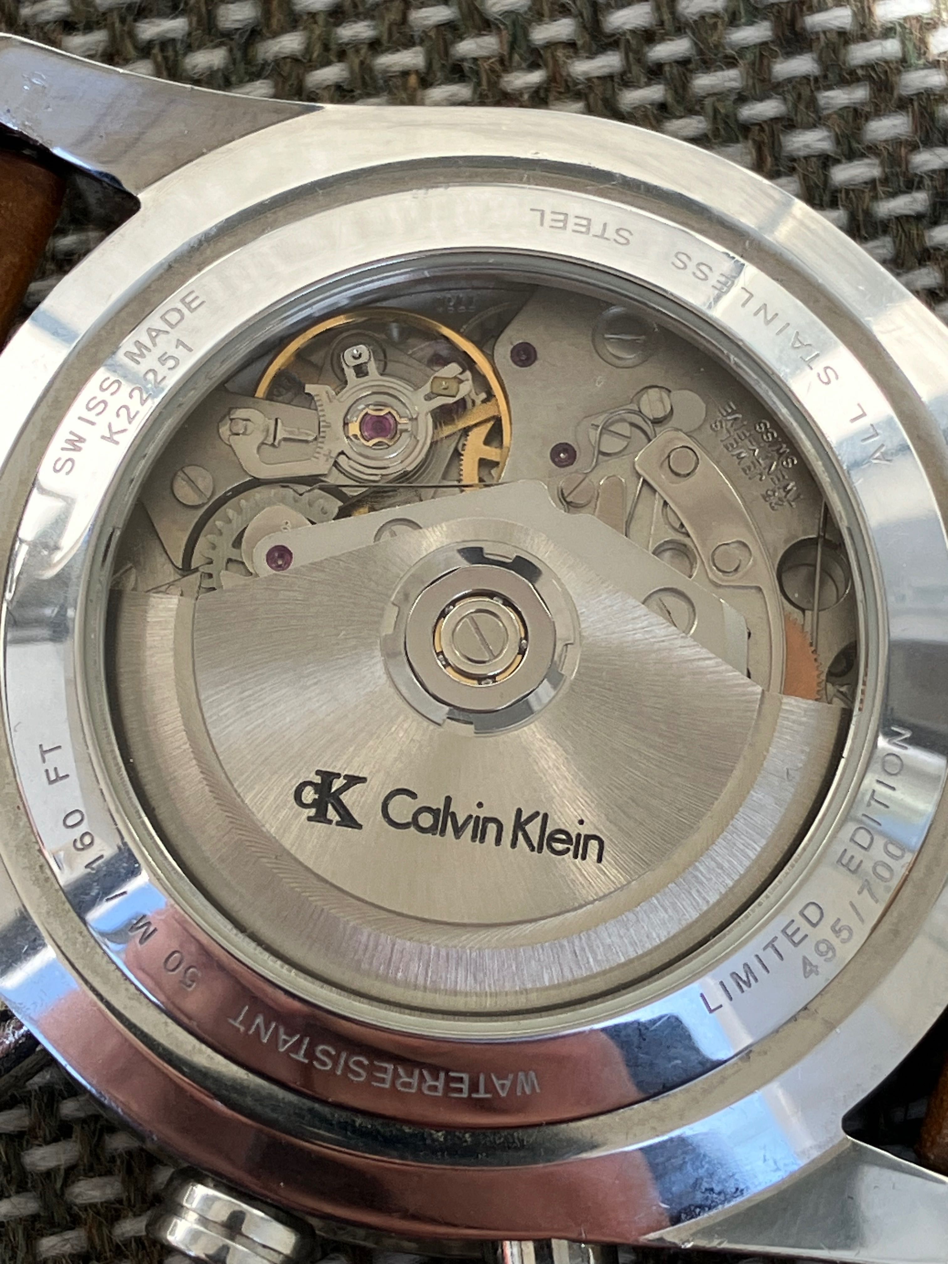 Calvin Klein Automatic Chronograph ETA 7750 Valjoux Limited Edition