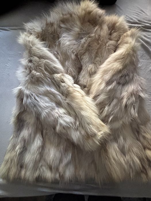 Кожено палто от лисица