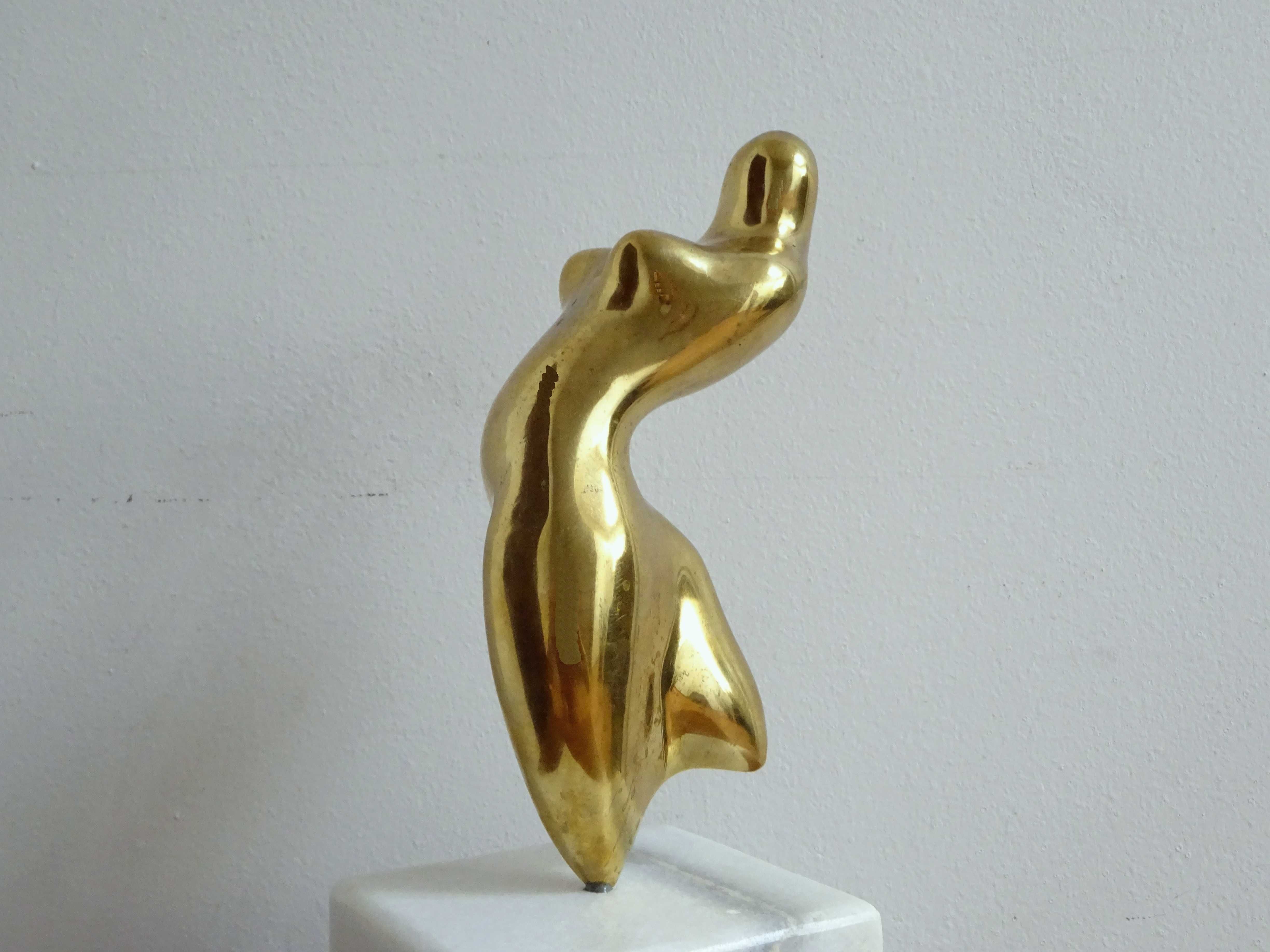 Statueta Marcel Guguianu ‚Dorinta’, bronz si marmura