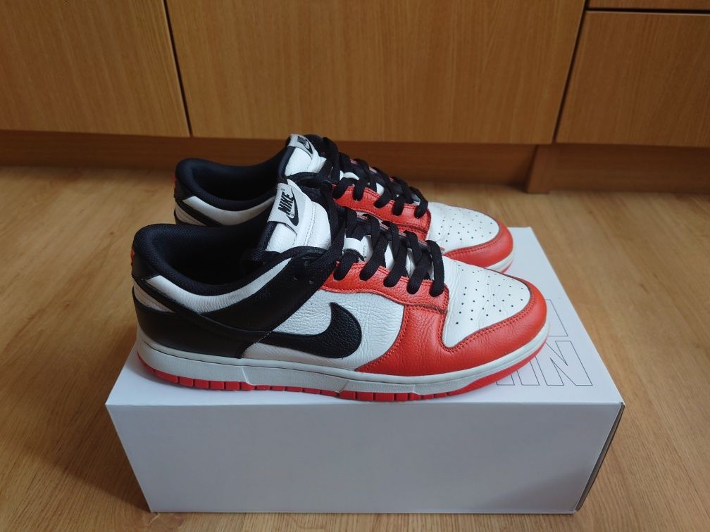 Nike By You - Dunk Low - black/white/red