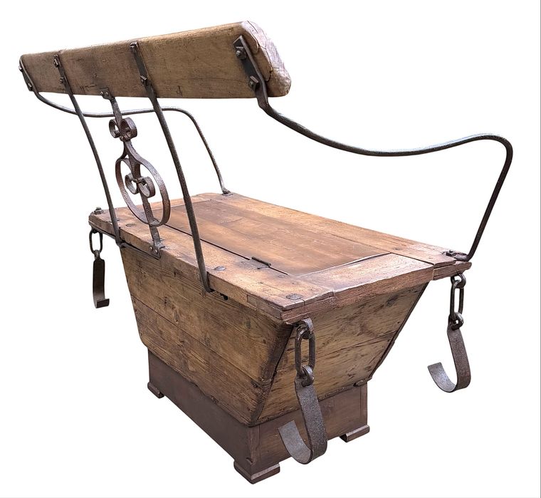 Bancheta taraneasca cu spatar si lavita