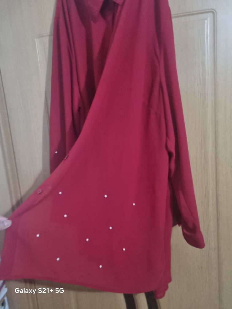Cămașă eleganta de voal cu perlute
