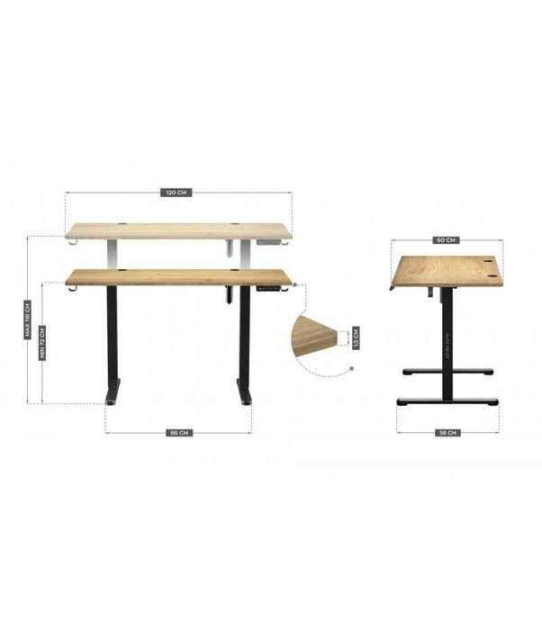 Birou electric reglabil pe inaltime, Leader 7