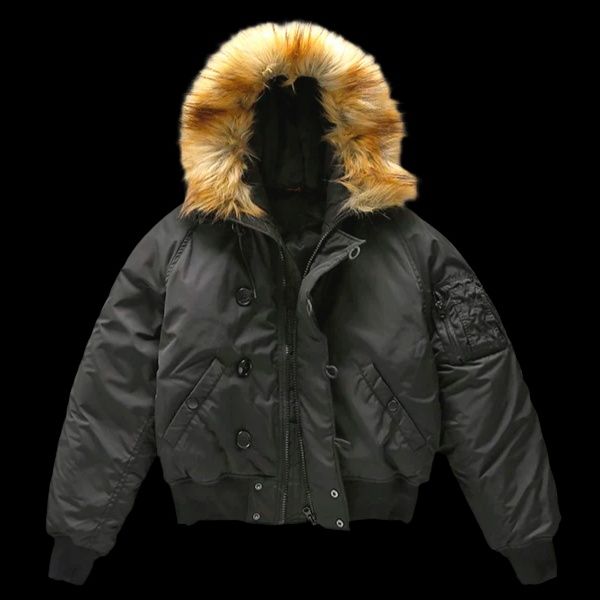 Куртка с мехом N2B Парка Зимняя Короткая