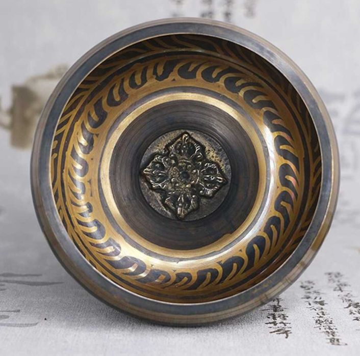 Bol tibetan 10.5cm terapeutic meditație rugăciune