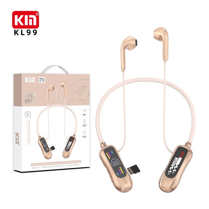 KIN KL99 Bluetooth quloqchinlari displey, TF-karta va karaoke rejimi