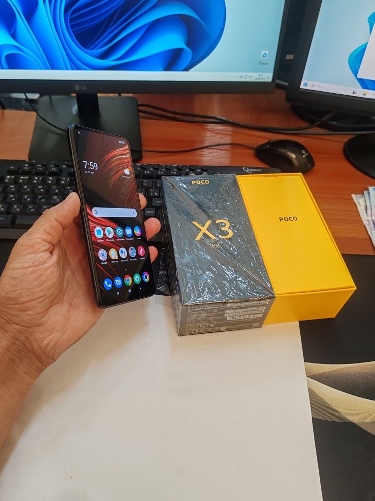 Poco X3nfc 8 /128gb(2023)ideal ochilmagan usta kurmagan aybi yuq tozza
