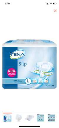 TENA Slip Plus подгузники для
взрослых L 30 шт