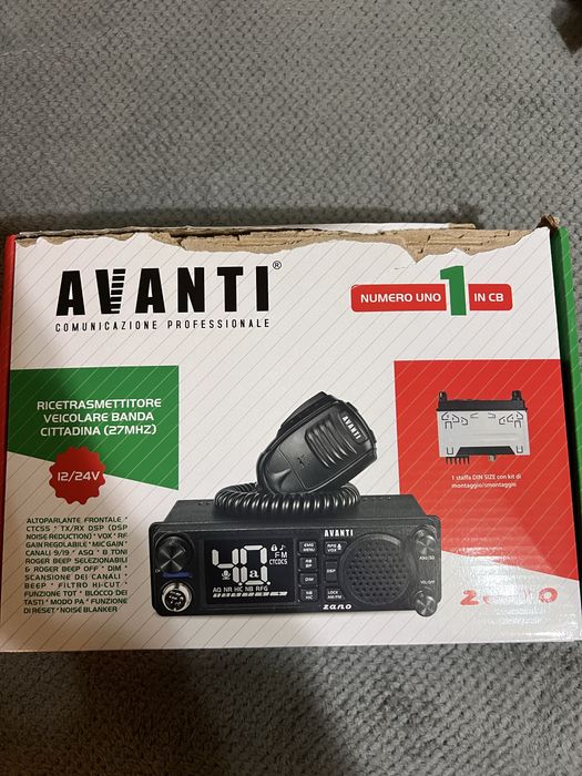 Statie radio cb zano 12/24V, format 1DIN, difuzor frontal,m.