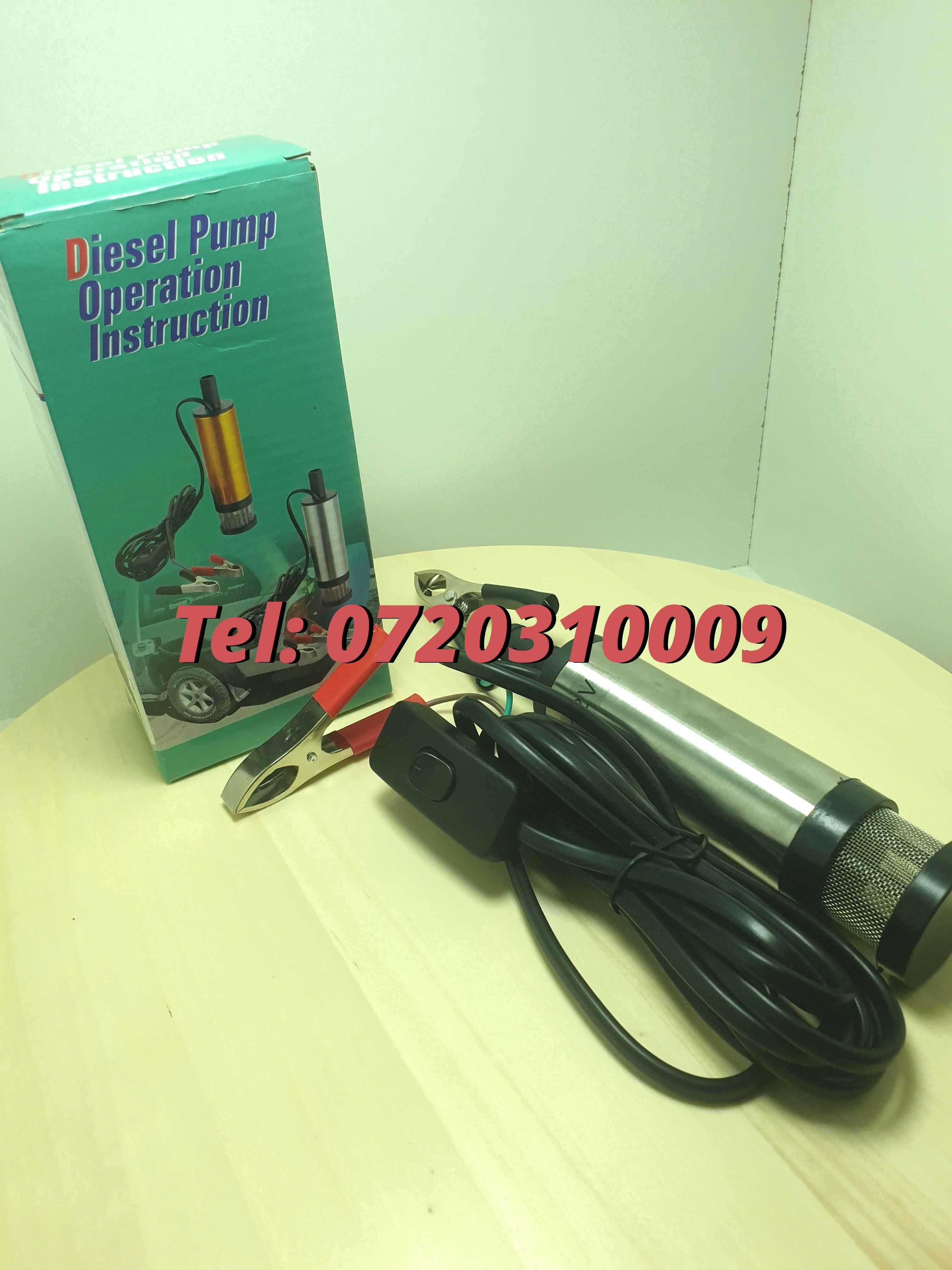 Pompa Electrica Pentru Combustibil 12v Cu Furtun Produs Nou