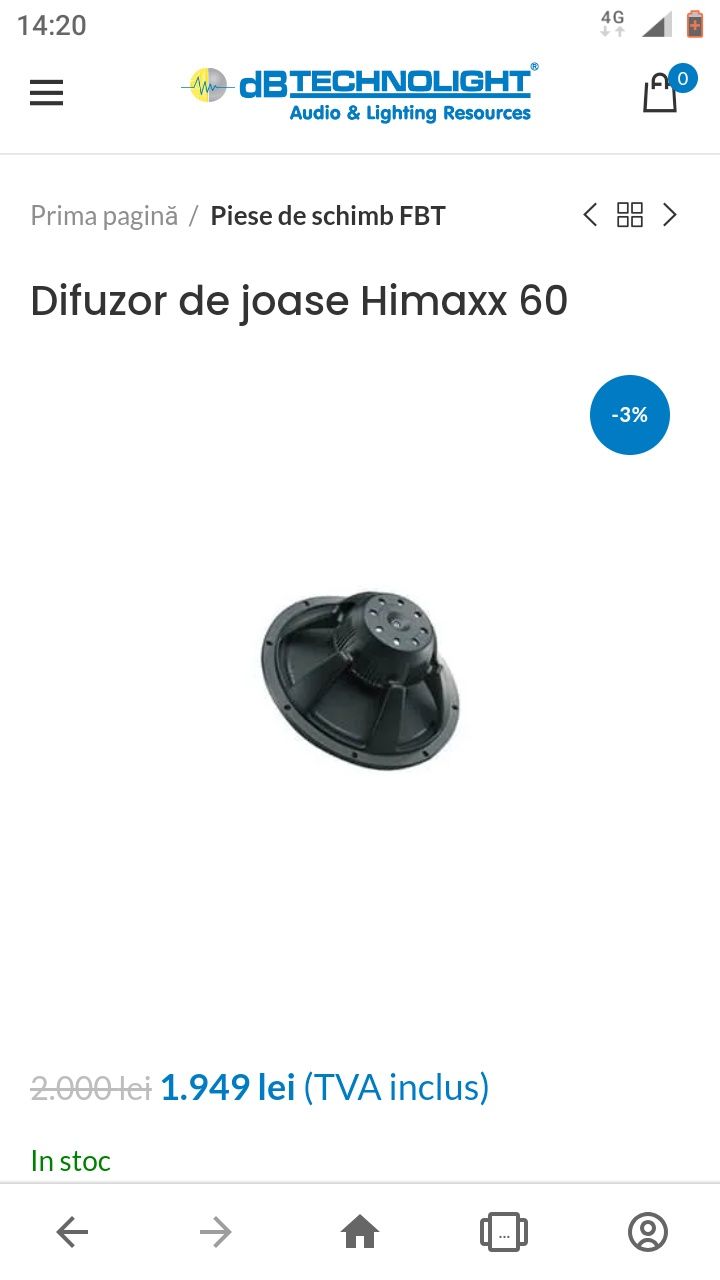 Difuzor FBT Himaxx 60 Dynacord RCF Montarbo Behringer B&C proel das