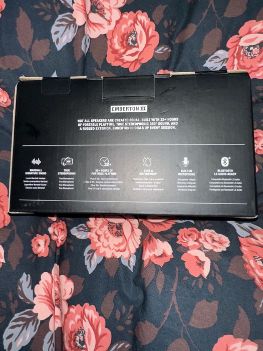 Boxa portabila Marshall Emberton III, Bluetooh 38W, Autonomie 32 ore,