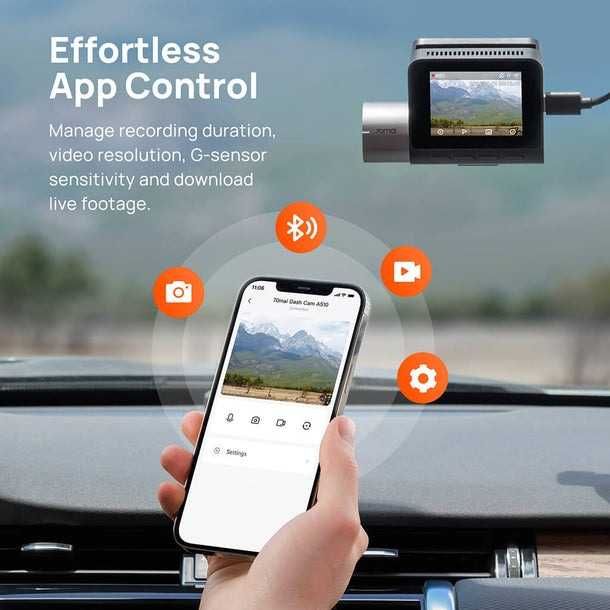 Видеорегистратор 70mai Dash Cam A510 предна и задна камера