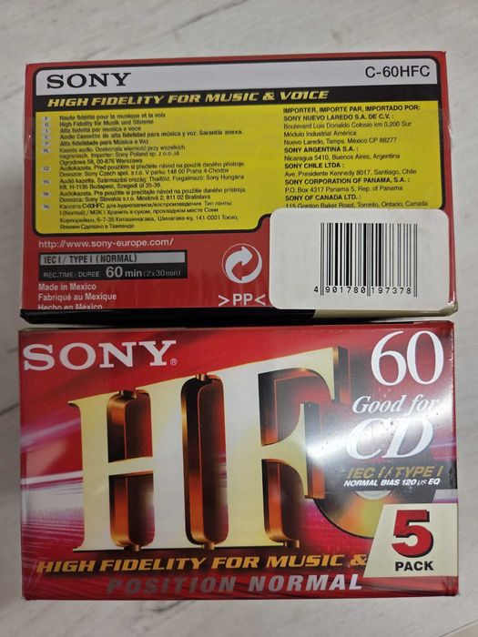 Casete Sony bulk