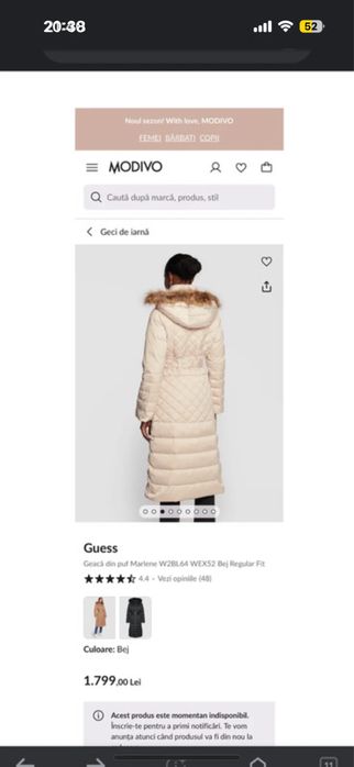 Geaca lunga Guess