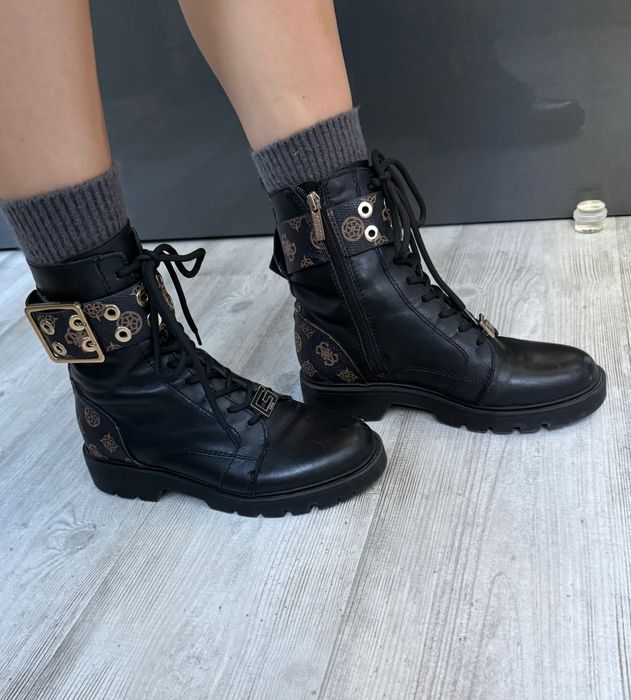 Боти Guess ест.кожа черни