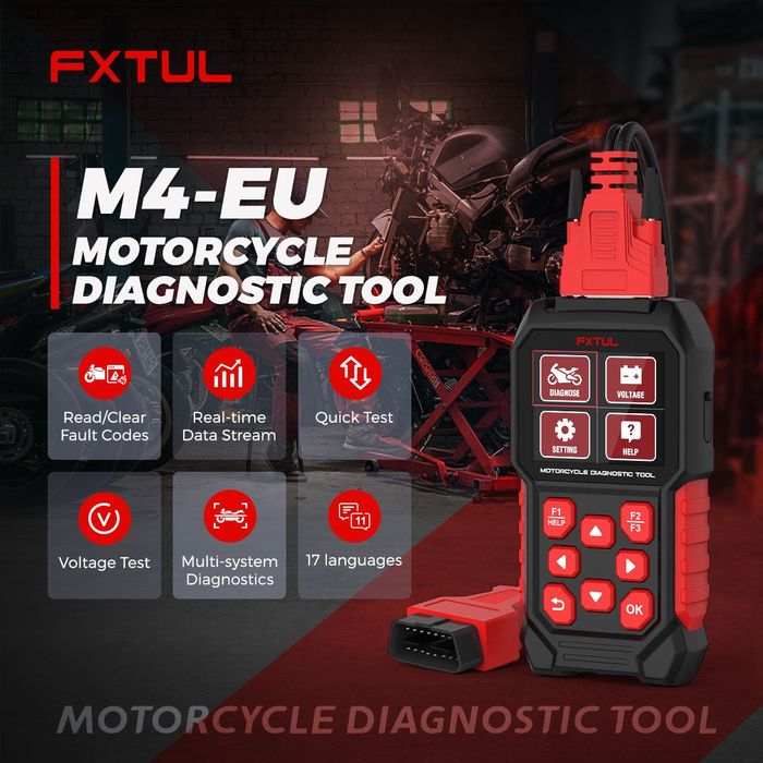 Диагностичен инструмент Fixtul M4-EU за мотоциклети