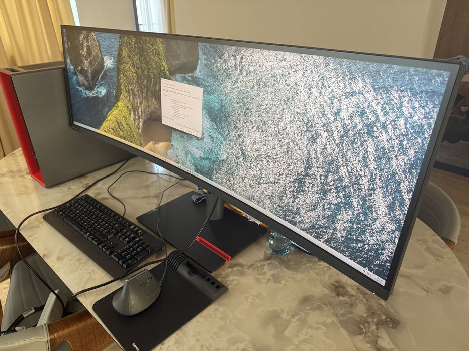 Monitor IPS LED Lenovo ThinkVision 49" P49w-30, DQHD (5120x1440) Boxe
