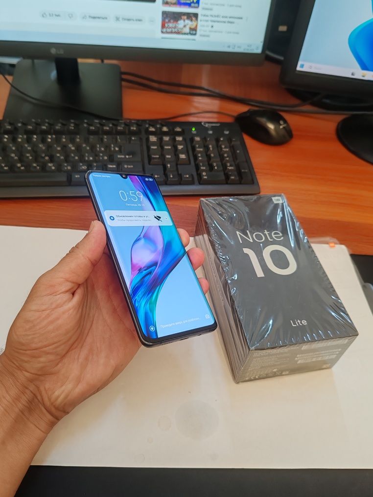 Xiaomi note 10lite 8/128gb(2024) iwlawi zur aybi yuq tozza telefon