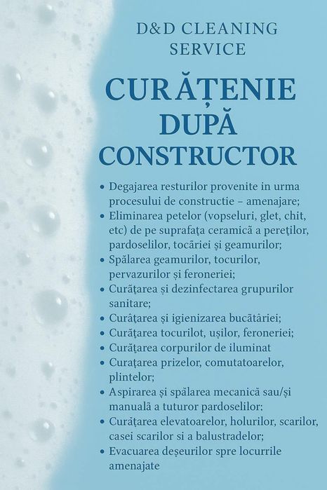 Servicii de curățenie profesionala